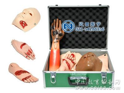 與高級(jí)綜合急救護(hù)理訓(xùn)練模擬人配套使用的創(chuàng)傷模塊套裝